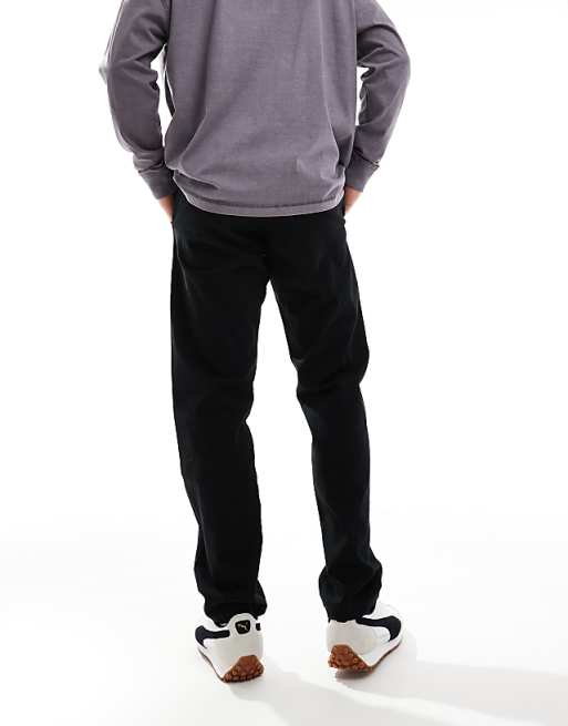 Jj Rebel Loose Fit Chinos In Black