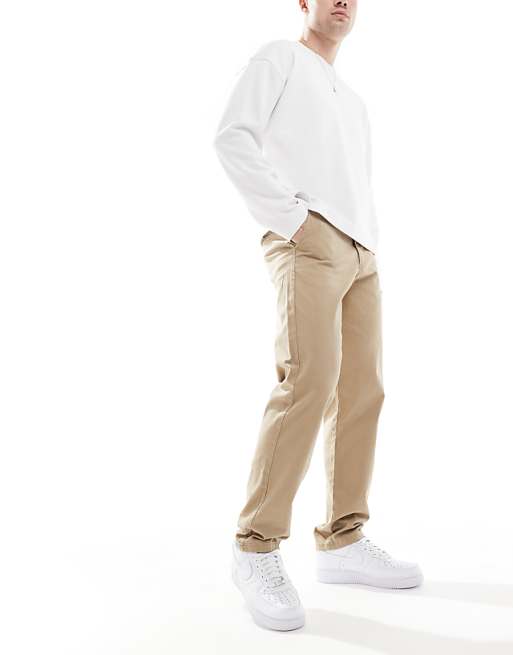 Chino Jj Rebel Loose Fit Chinos In Beige