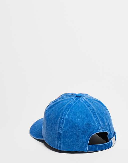 Reclaimed Vintage Western Rodeo Badge Cap In Washed Blue