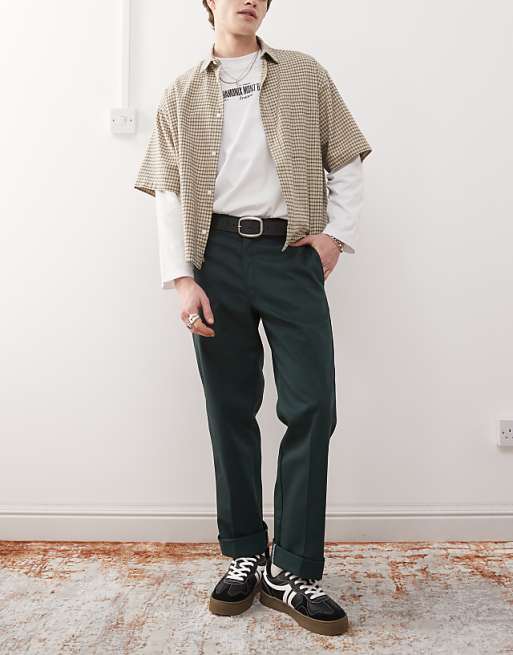 Chino Dickies 874 Straight Leg Work Pants In Dark Green