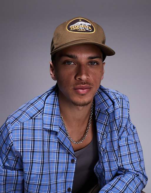 Asos Design Cap With Scorpion Embroidery In Mink