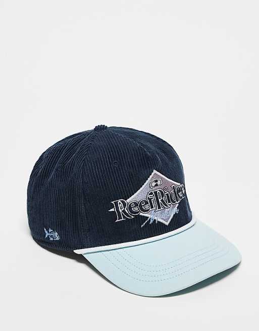 Hollister Y2k Ribbed Graphic Surf Cap With Contrast Peak In Navy