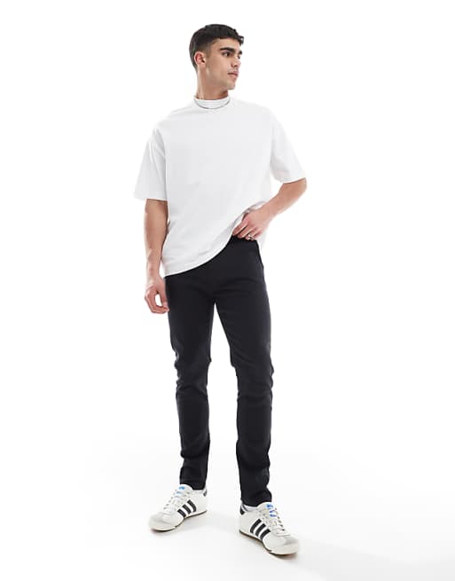 Asos Design Skinny Fit Chinos In Black
