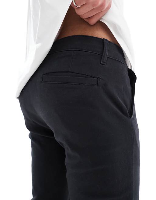 Asos Design Skinny Fit Chinos In Black