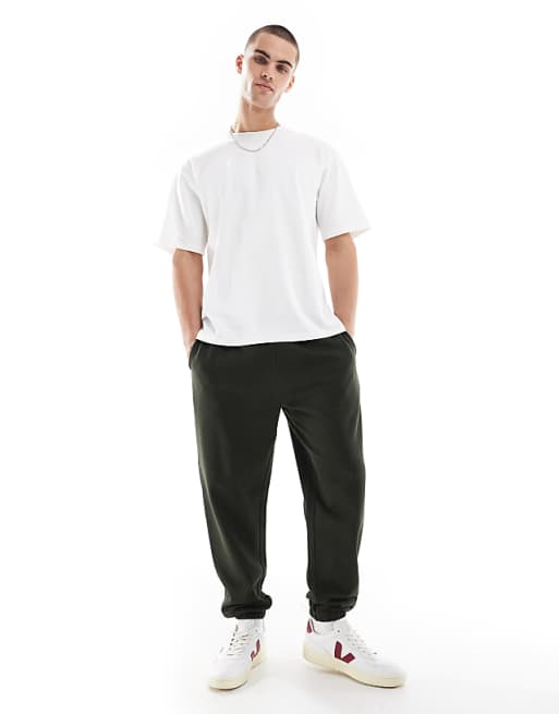 Trousers Asos Design Essential Tapered In Dark Green
