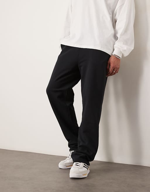 Trousers Asos Design Essential Straight Leg In Black