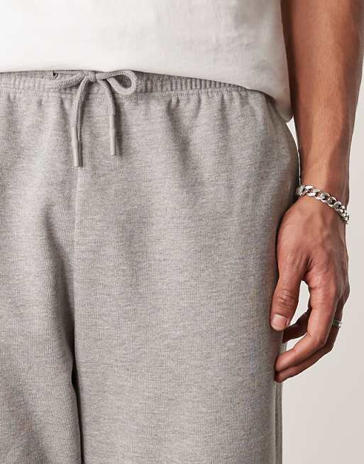Trousers Asos Design Essential Tapered Sweatpants In Heather Gray