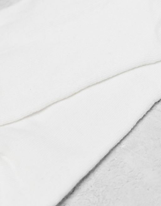 Men ASOS DESIGN slogan sock in white
