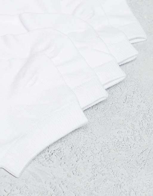 Men JJ Rebel 5-pack sneaker socks in white