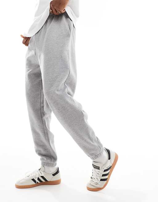 Trousers Asos Design Essential Tapered In Gray Heather