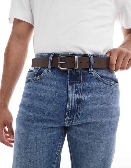 Pull&bear Reversible Belt In Black And Brown