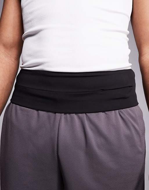 4505 Running Waist Belt With Concealed Pocket In Black