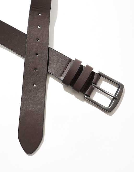 Bershka Plain Belt In Brown