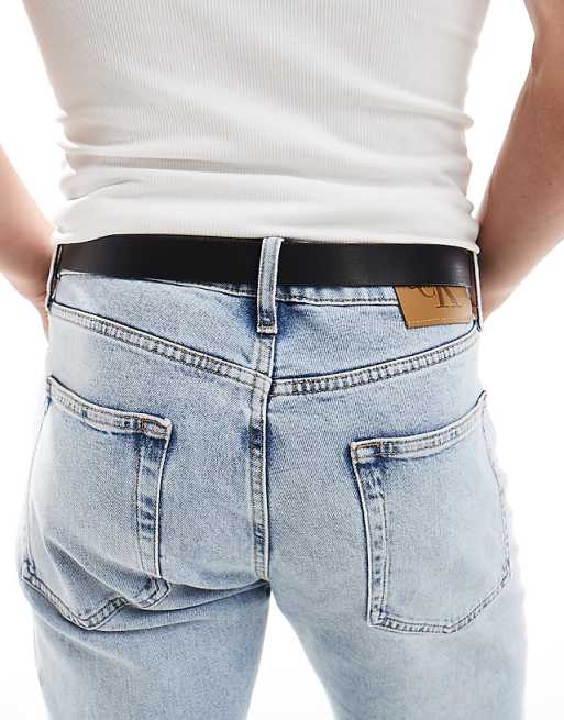 Bershka Plain Belt In Black