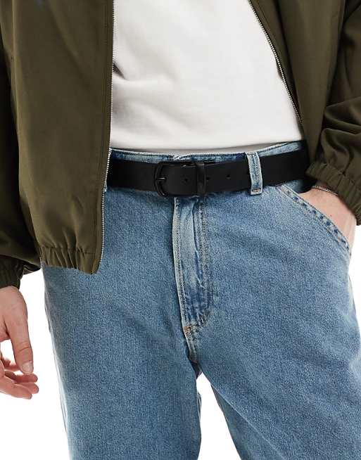 Pull & bear Reversible Belt In Black