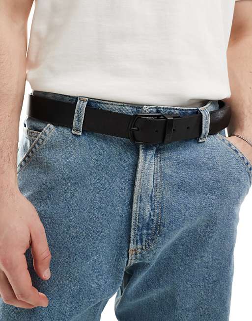 Pull & bear Reversible Belt In Black