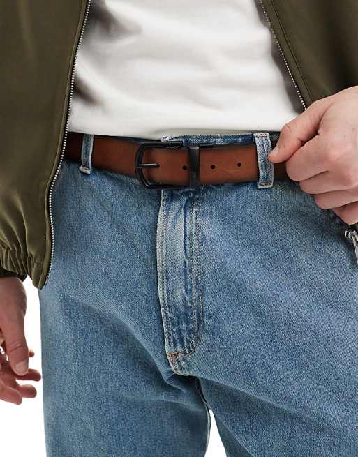 Pull & bear Reversible Belt In Black