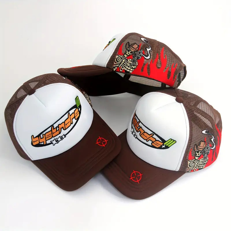 Men's Premium Embroidered Logo Trucker Hat
