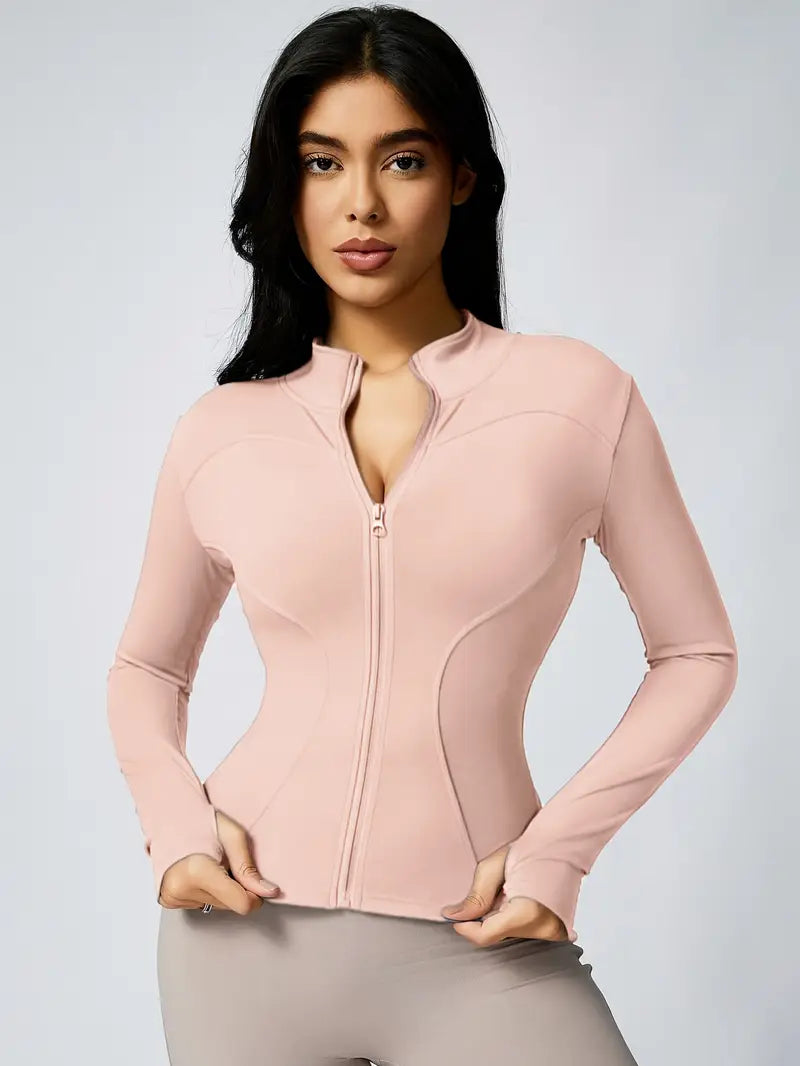 Women's High Stretch Polyester Spandex Blend Sports Top