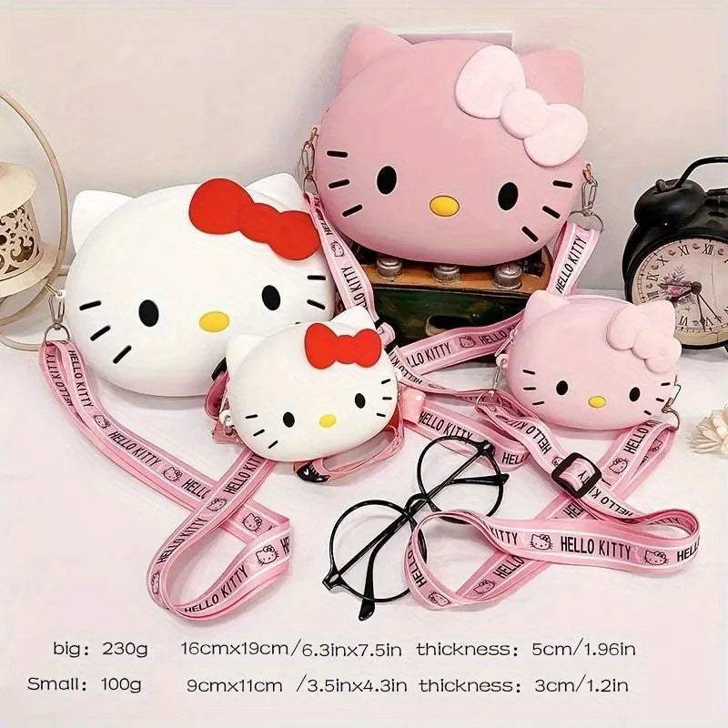 Cute Anime Crossbody Bag with Adjustable Strap & Zipper Closure