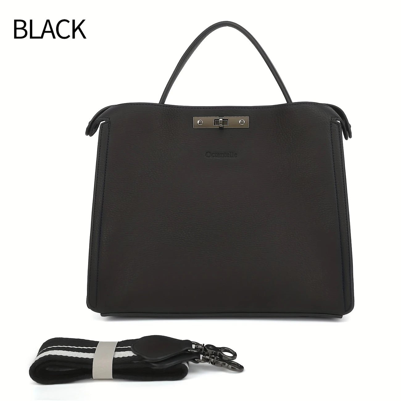 Women'S Business Briefcase - Lightweight Artificial Leather Handbag with Adjustable Shoulder Strap