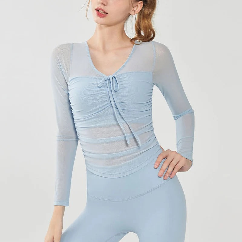 Women’s Long Sleeve Padded Yoga Top