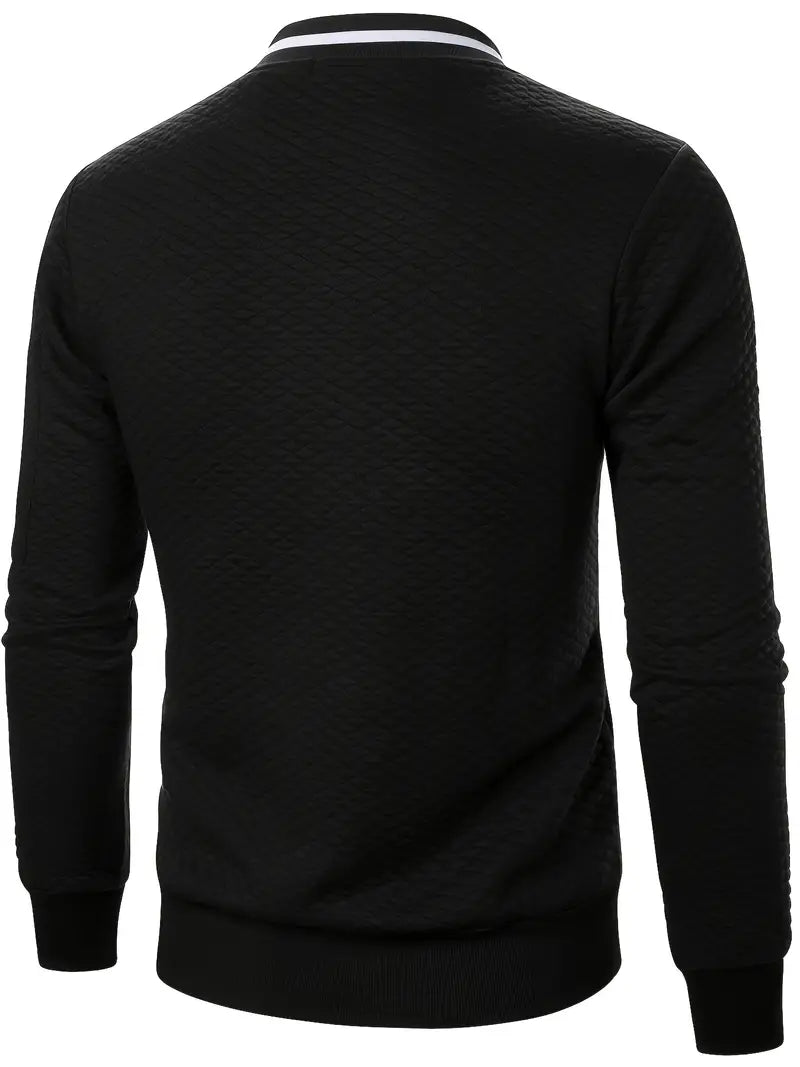 Men's Casual Full Zip Bomber Jacket