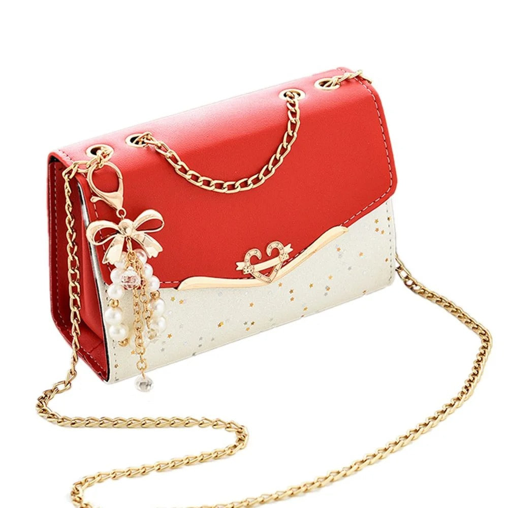 Trendy Sequin PU Messenger Bag