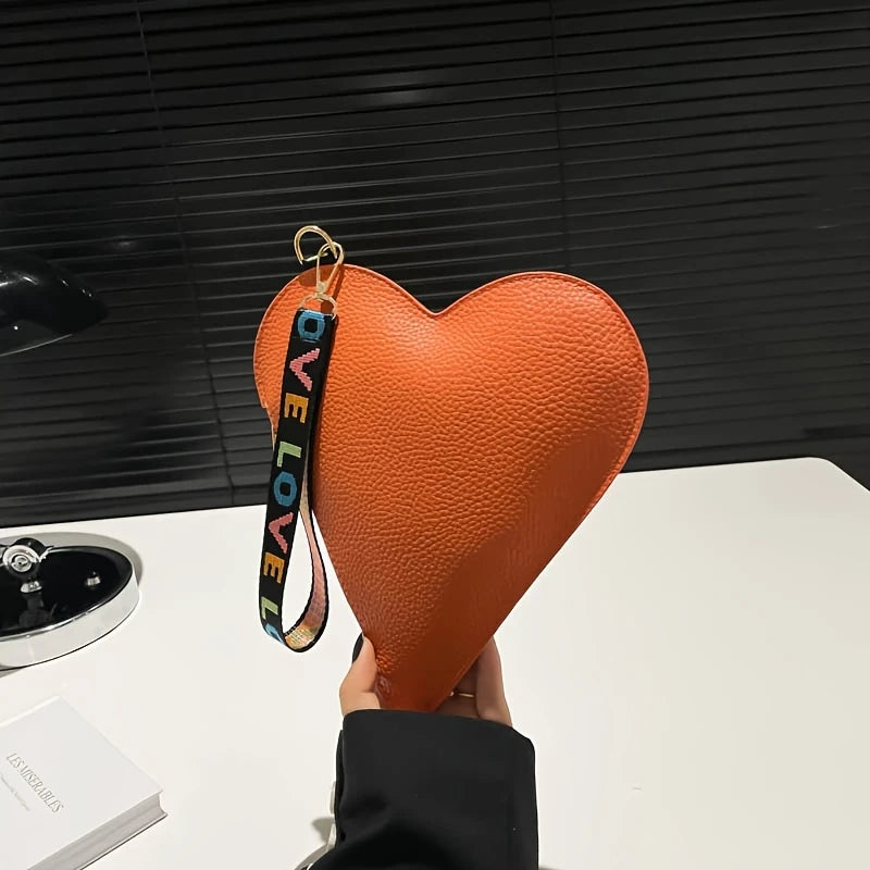 Fashion Heart-Shaped Mini Clutch for Women