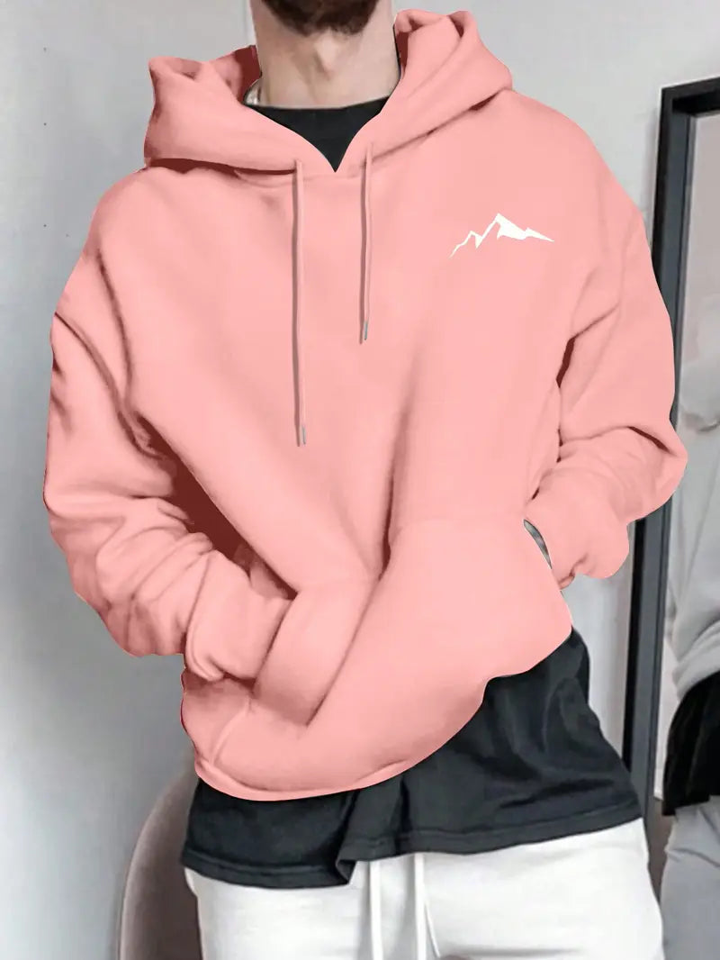 Men's Print Fleece-Lined Hoodie