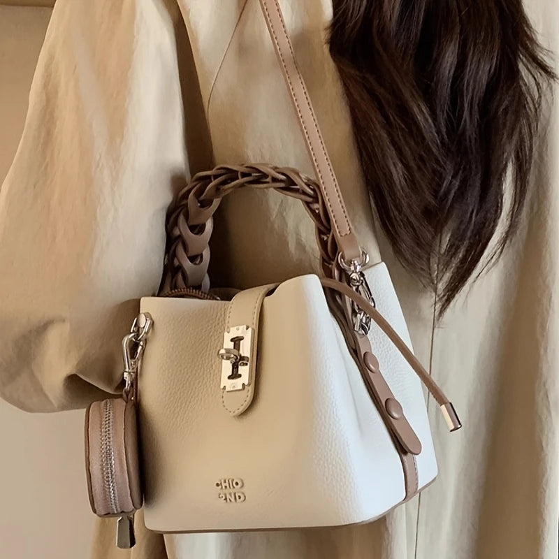 Yuanqi Lin Valley Bucket Bag Women'S 2025 New Super Hot Handheld Small Shoulder Crossbody Bag