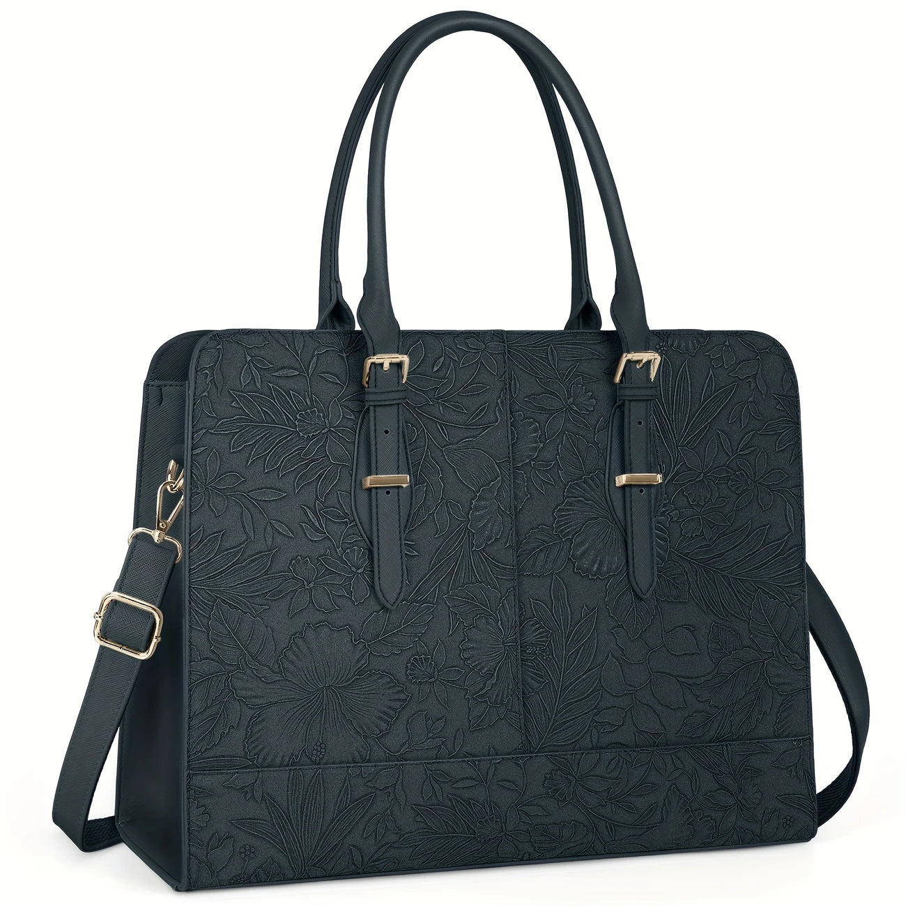 Women 15.6 inch Waterproof Large Capacity Computer Tote Professional Office Business Briefcase