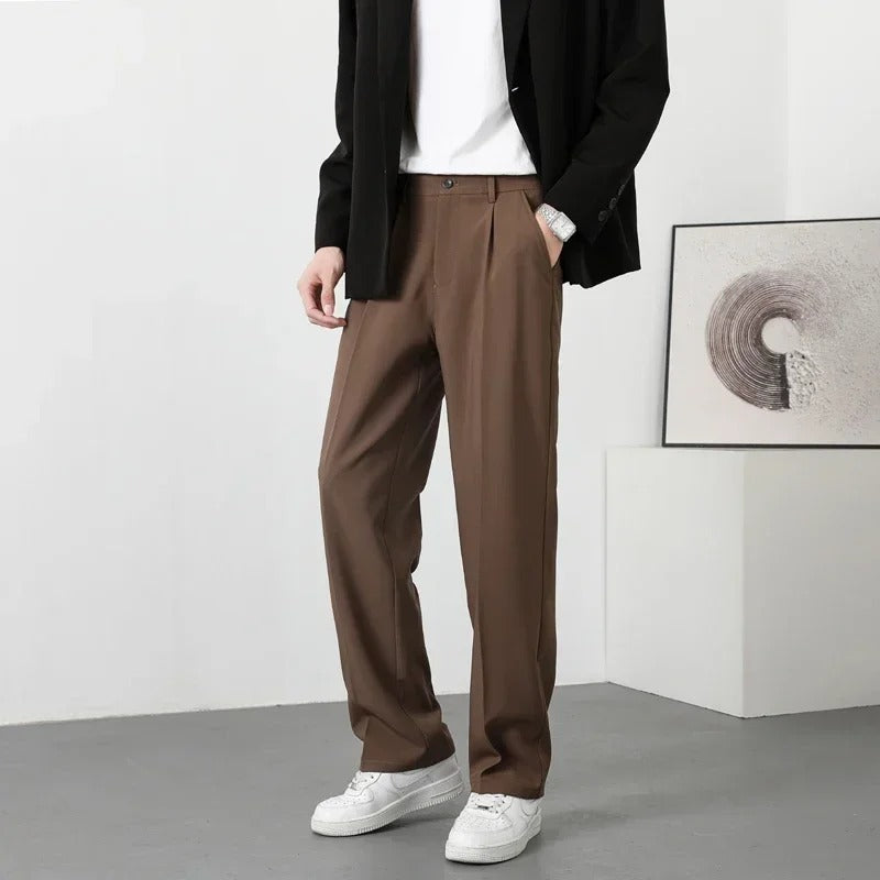 Men’s Pleated Chino Dress Pants