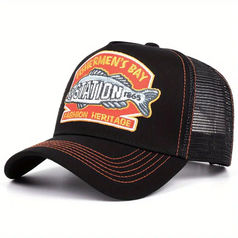 Vintage Embroidered Trucker Baseball Cap