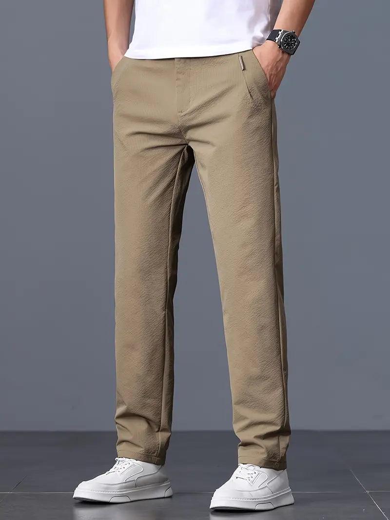 Men’s Summer Straight-Leg Chino Pants