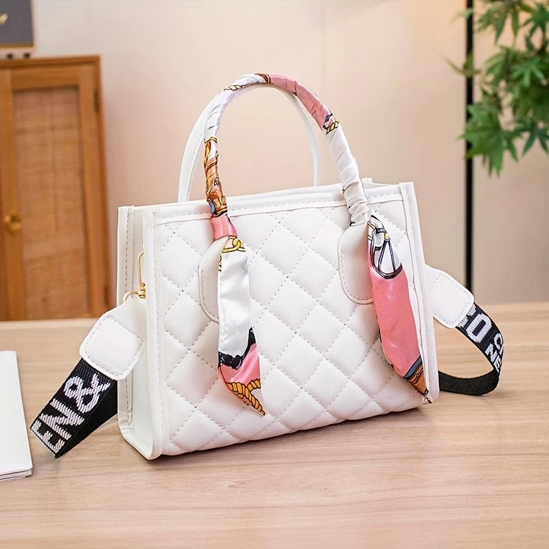 Elegant Black Quilted Crossbody bag for Women