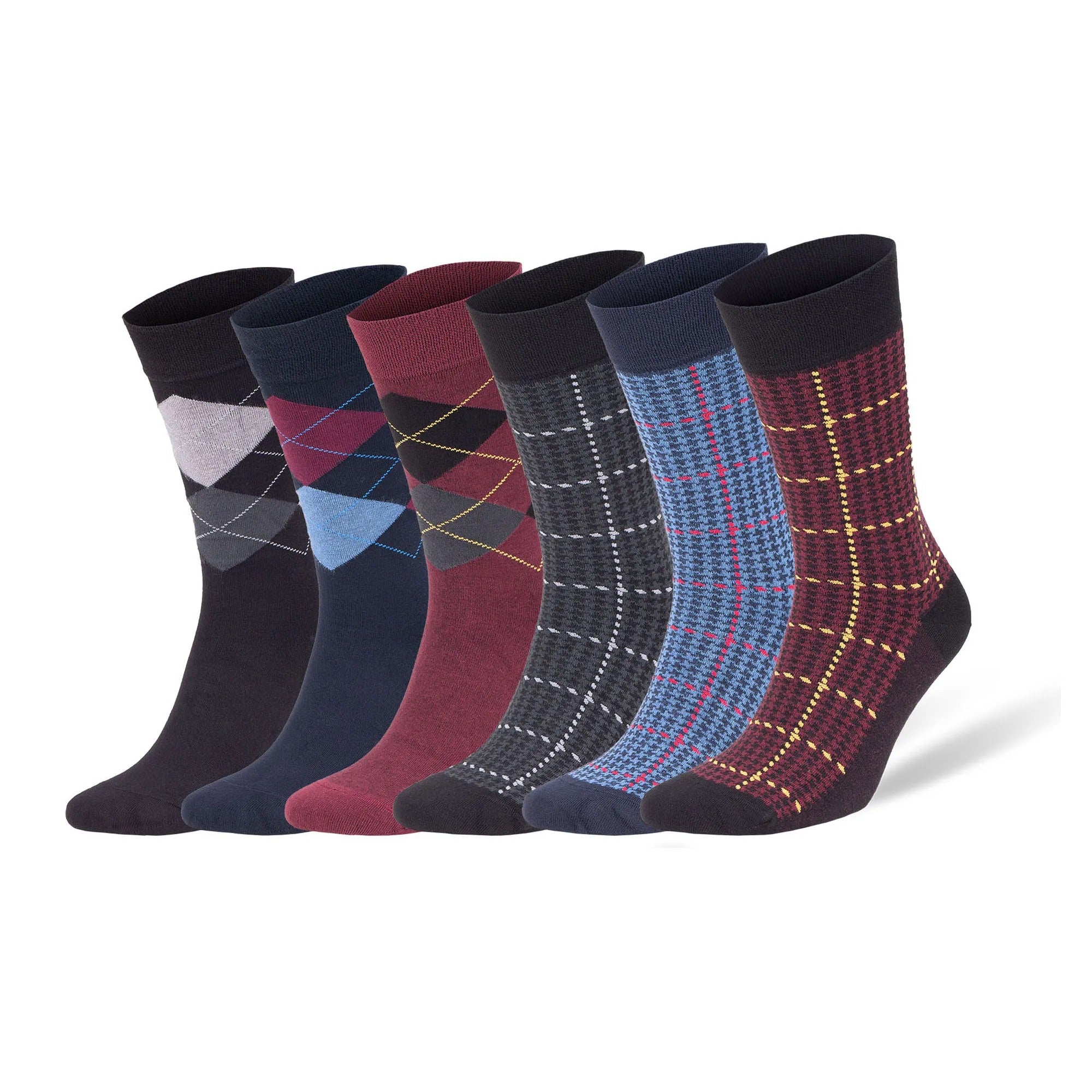 Bamboo Dress Socks for Men with Gift Box – 6 Pairs