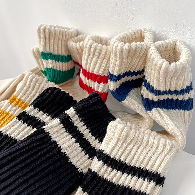 3 Pairs Of Men'S Anti Odor & Sweat Absorption Fashion Crew Socks