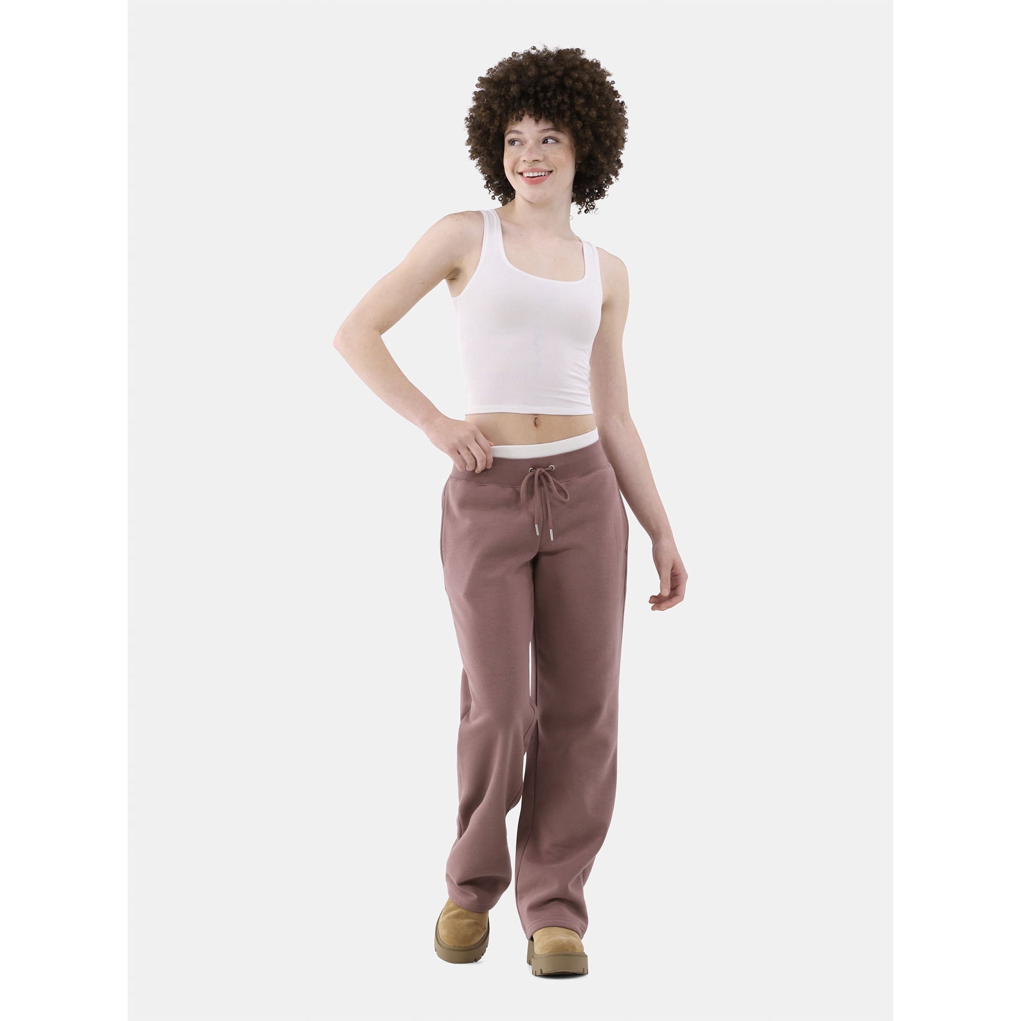 Women's Cotton Blend Ribbed Cropped Tank Top