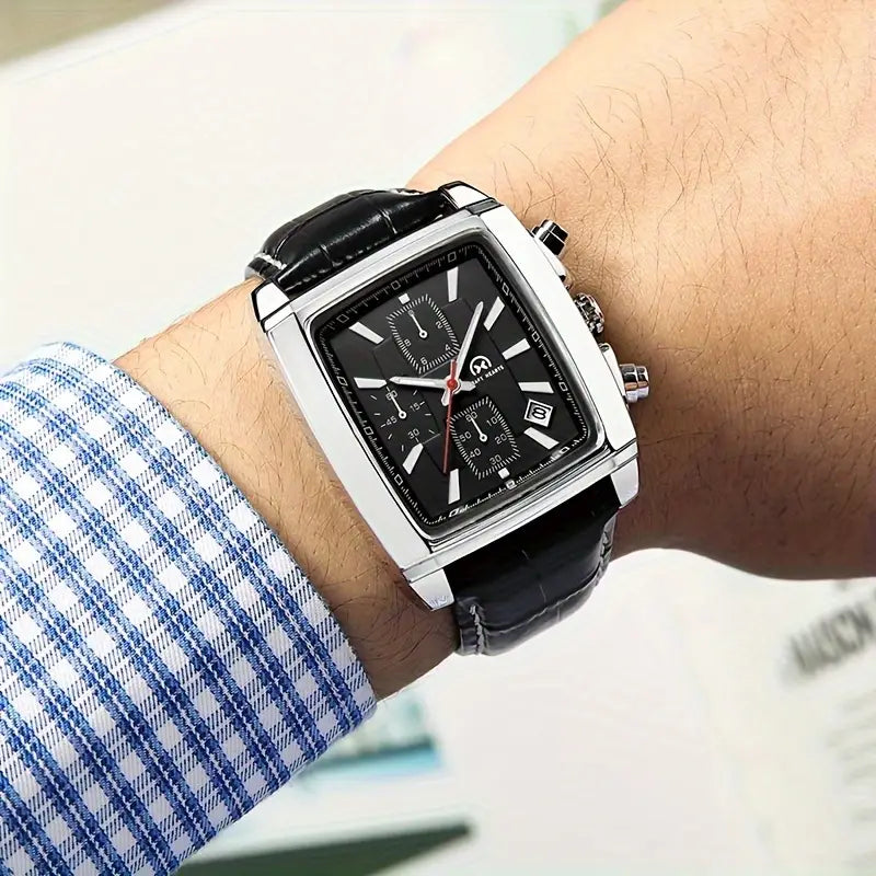 Vintage-Inspired Men's Quartz Watch