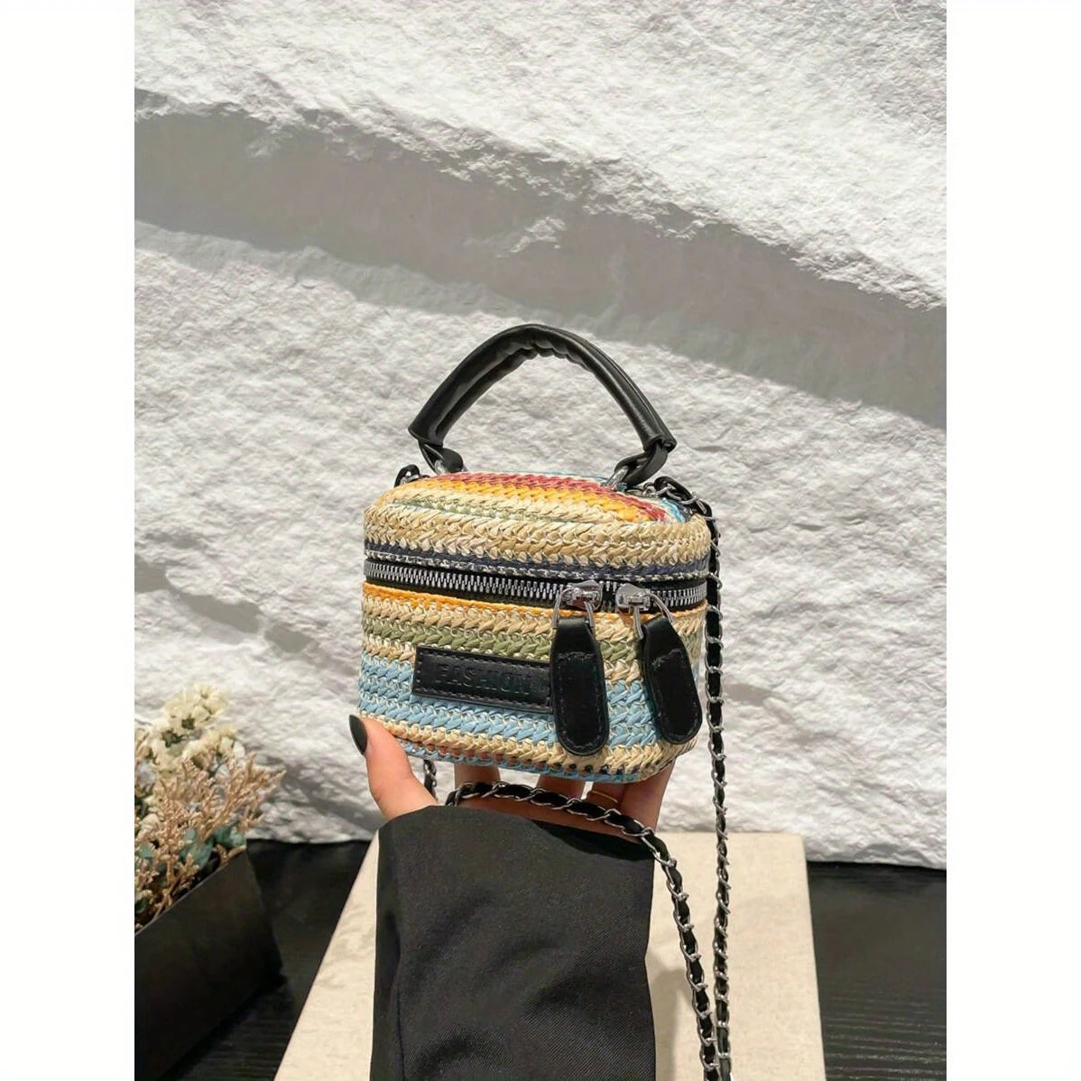 Women's Mini Crossbody Bag - Compact Everyday Purse with Zipper Closure