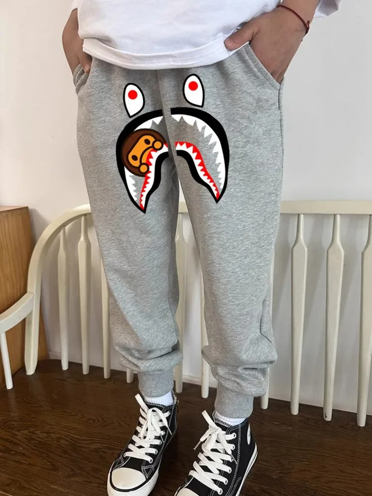 Men's Shark Print Trousers