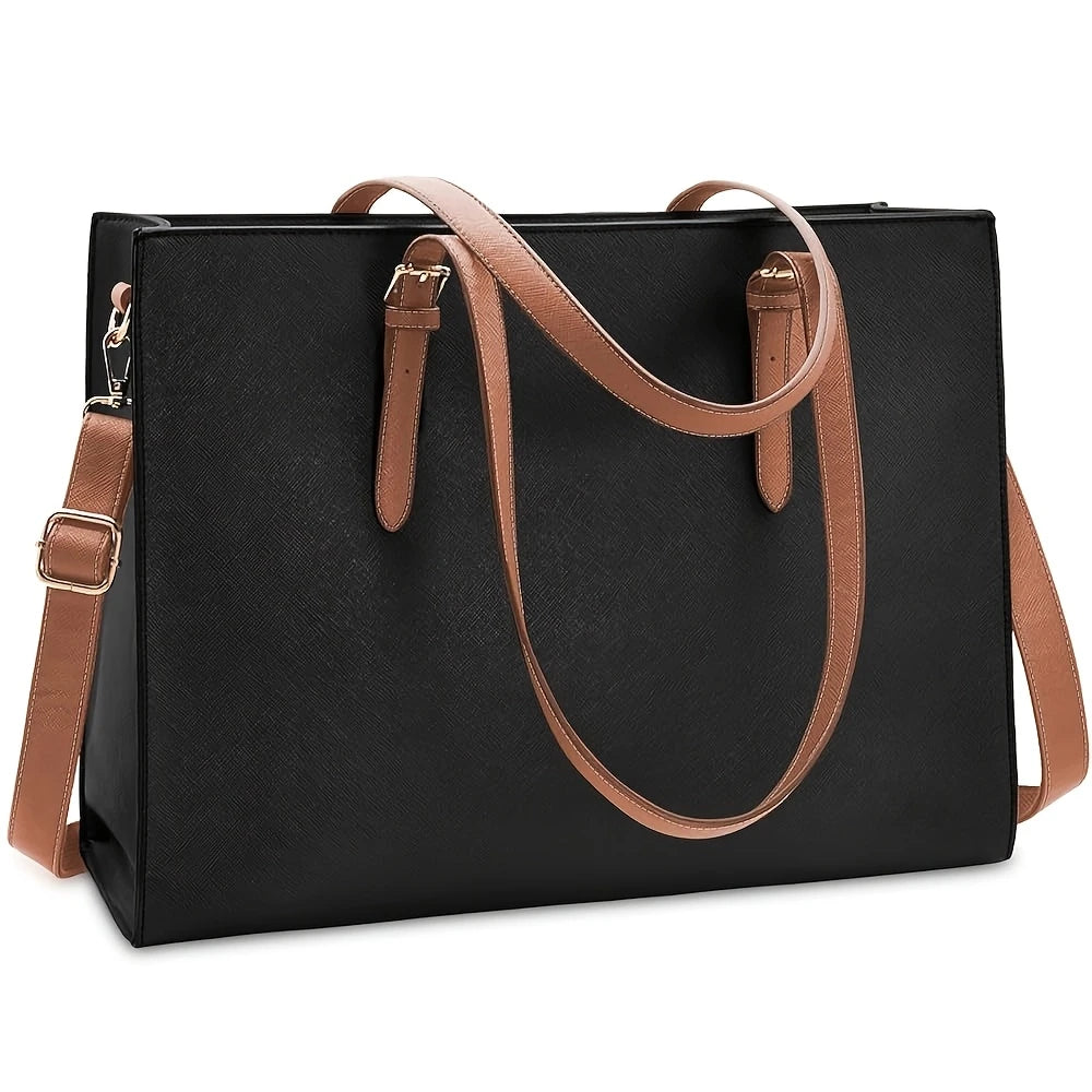 women Elegant Black Professional Business Work Bag, Daily Use Purse
