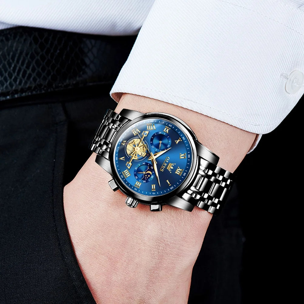 OLEVS Mens Watches Chronograph Business Dress Quartz