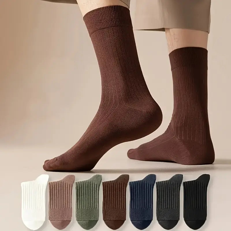 7pcs Men's Long Business Socks