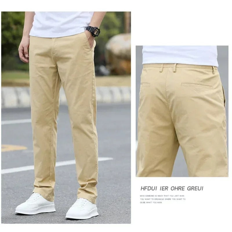 Men’s Slim-Fit Cotton Chino Pants