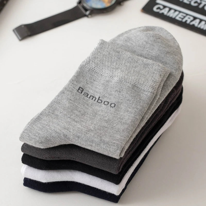 Men’s Bamboo Fiber Business Socks – 10 Pairs