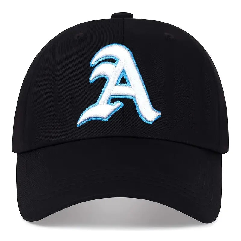 Hippie Style Embroidered "A" & Dolphin Trucker Hat