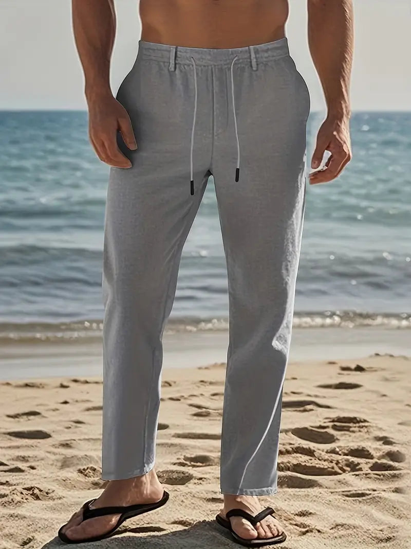 Men's Breathable Linen Hip Hop Pants