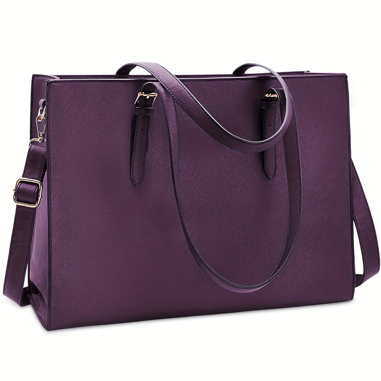 Women Waterproof Lightweight 15.6 Inch Computer Tote Bag Business Office Briefcase